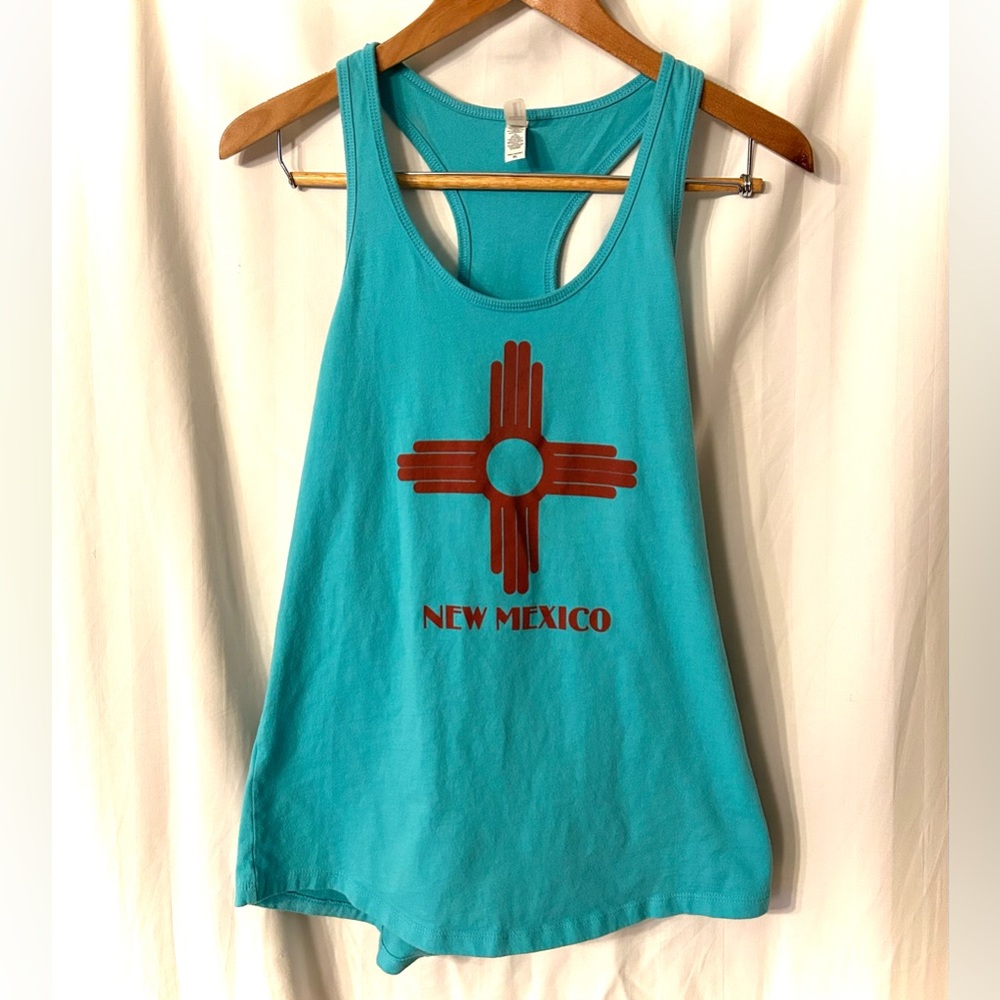 Teal New Mexico Graphic Tank Top